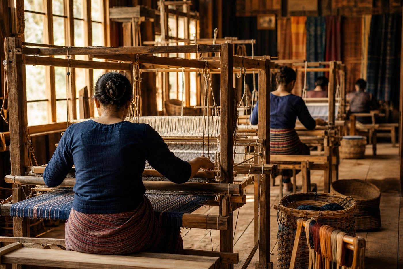 Behind the Loom: The Hands That Make Your Shawl