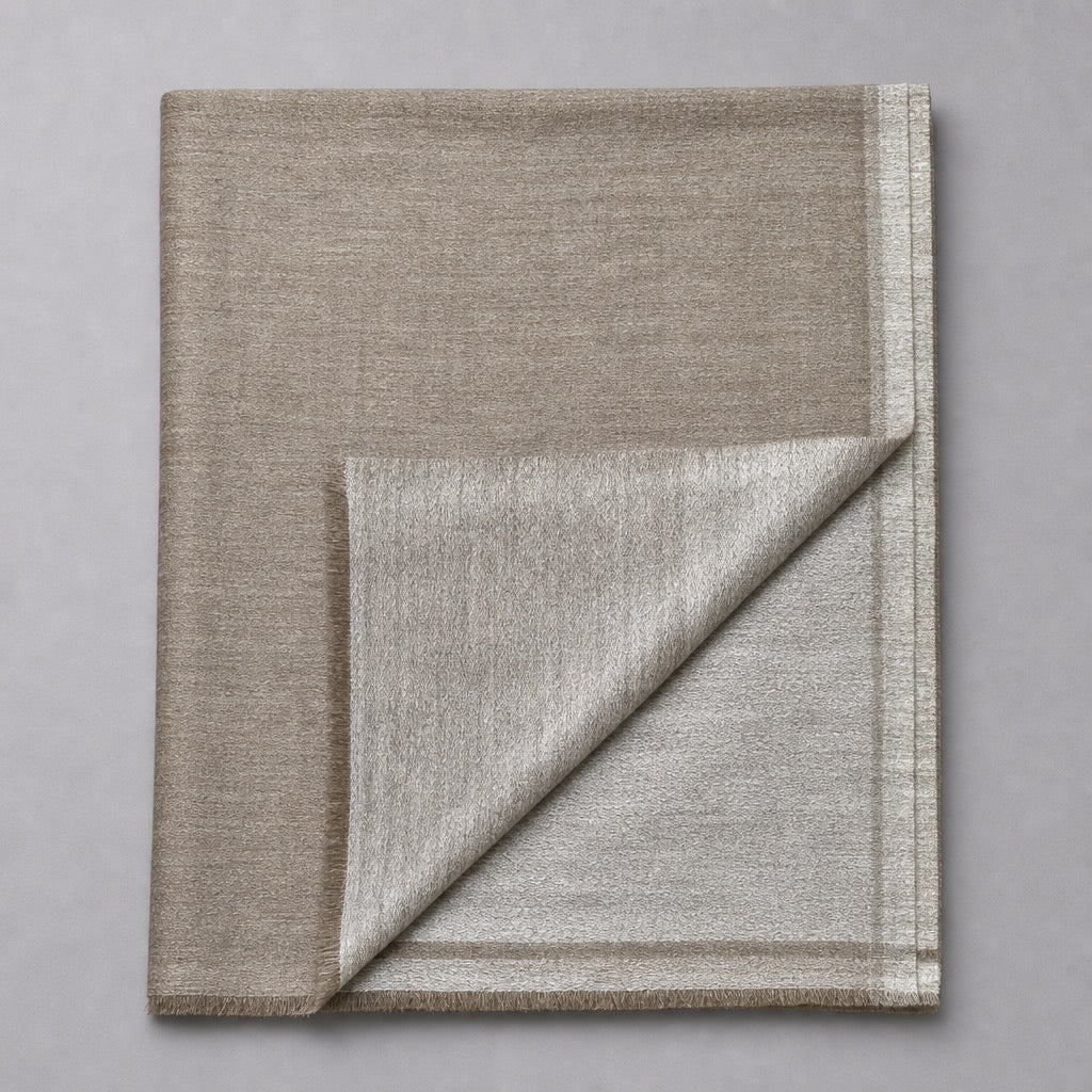 Fine Wool Double Shade — Bronze & Silver — folded