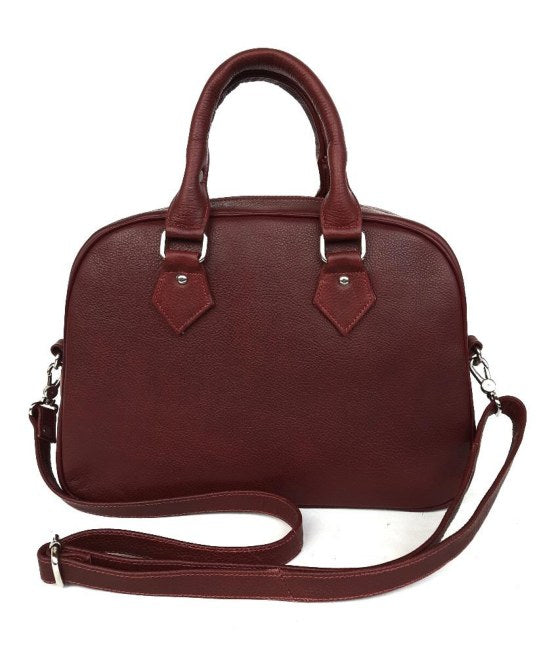 Leather Koople Bag — Kashmiri embroidered leather