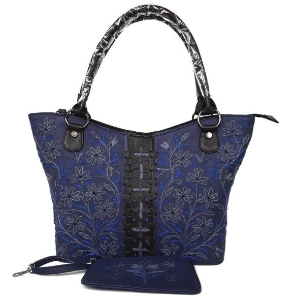 Leather Star Bag — Kashmiri embroidered leather